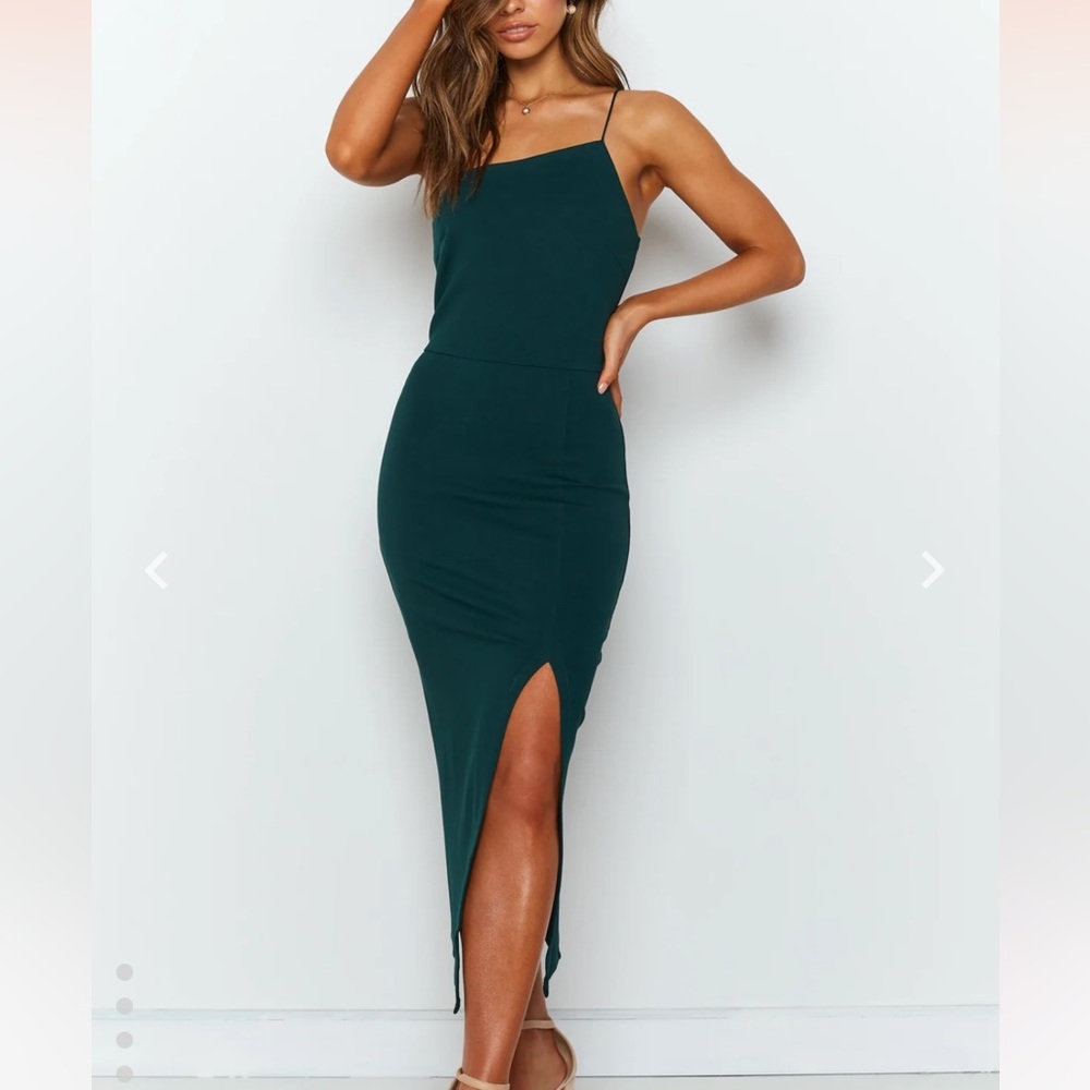Beginning Boutique Cecilia Bodycon Dress - Emerald